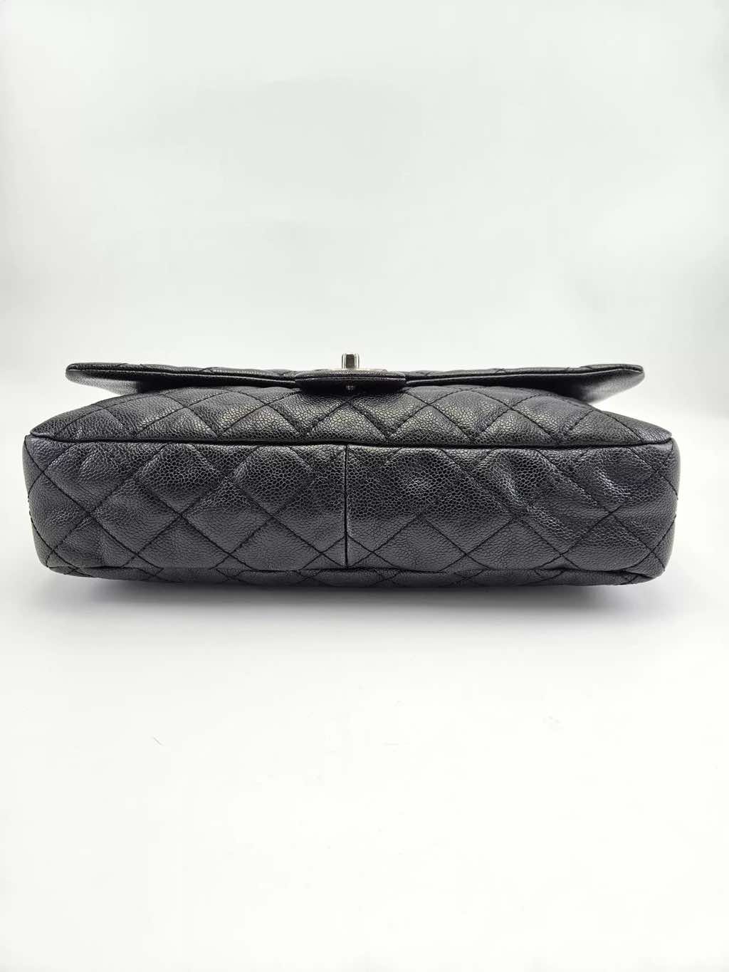 Chanel Quilted Caviar Flap Bag - Detail 1