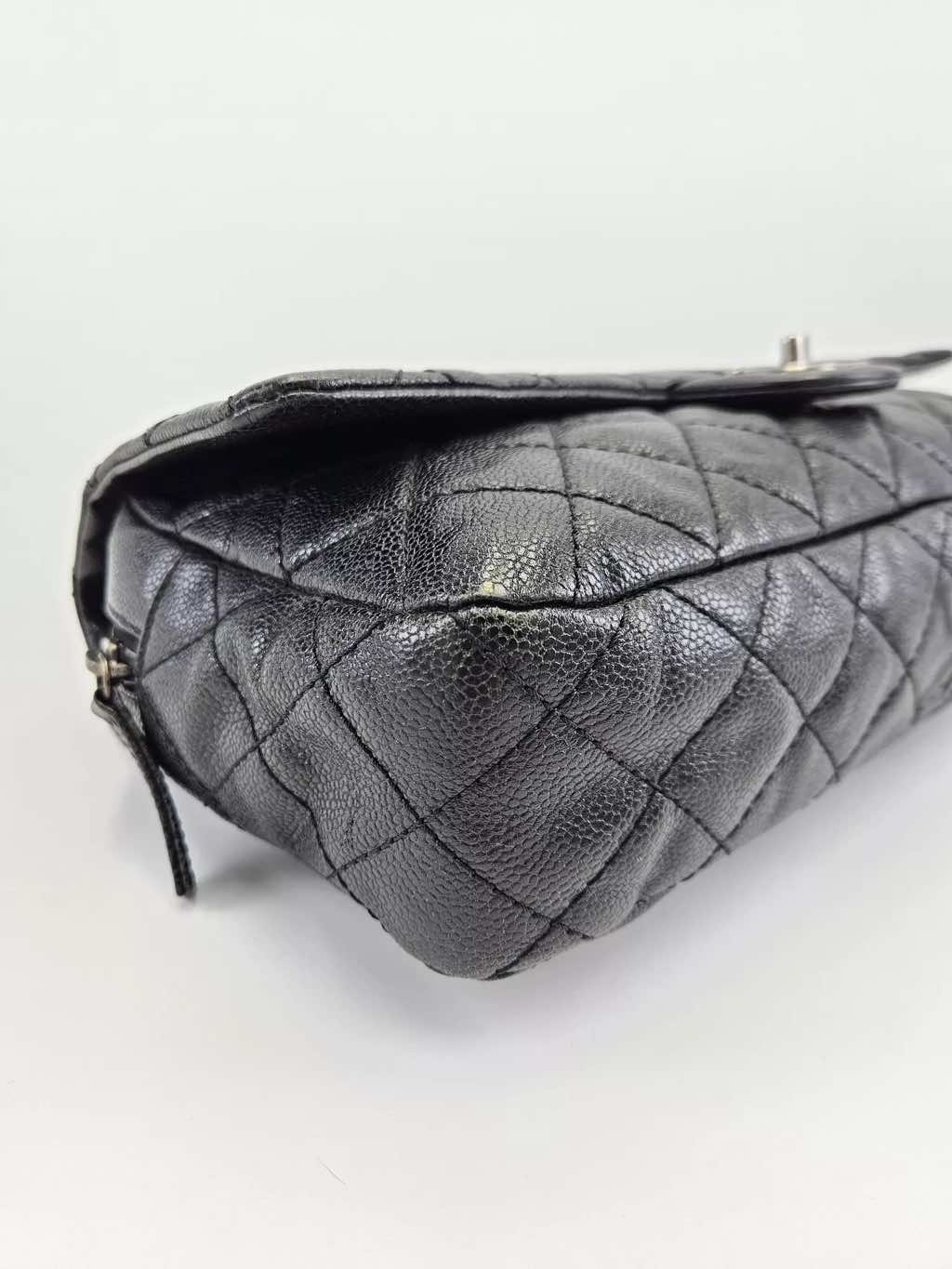 Chanel Quilted Caviar Flap Bag - Detail 2