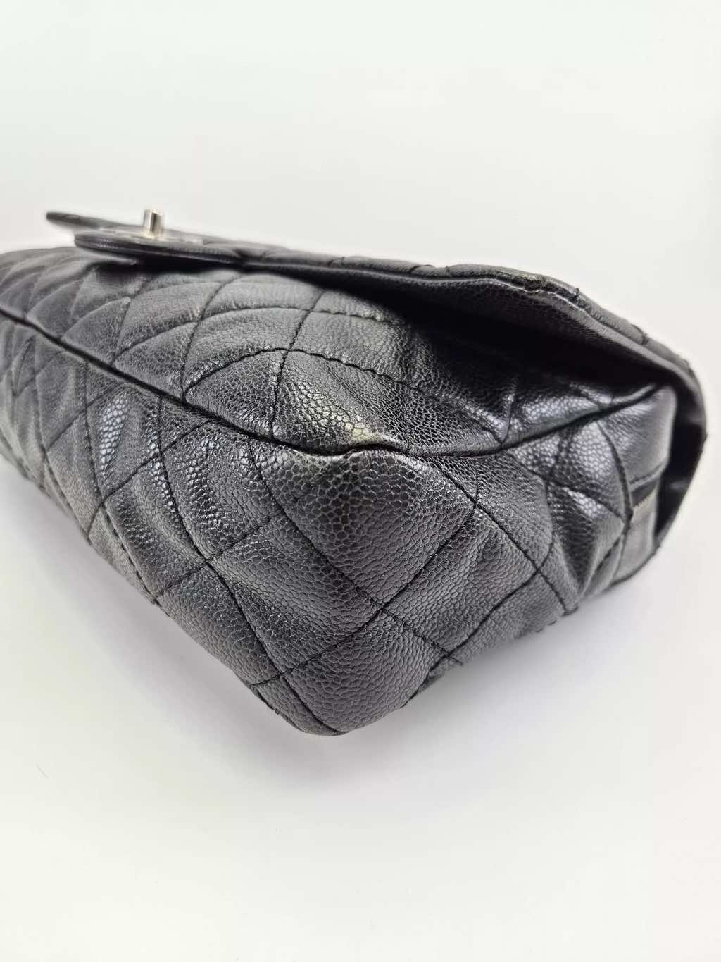 Chanel Quilted Caviar Flap Bag - Image 10