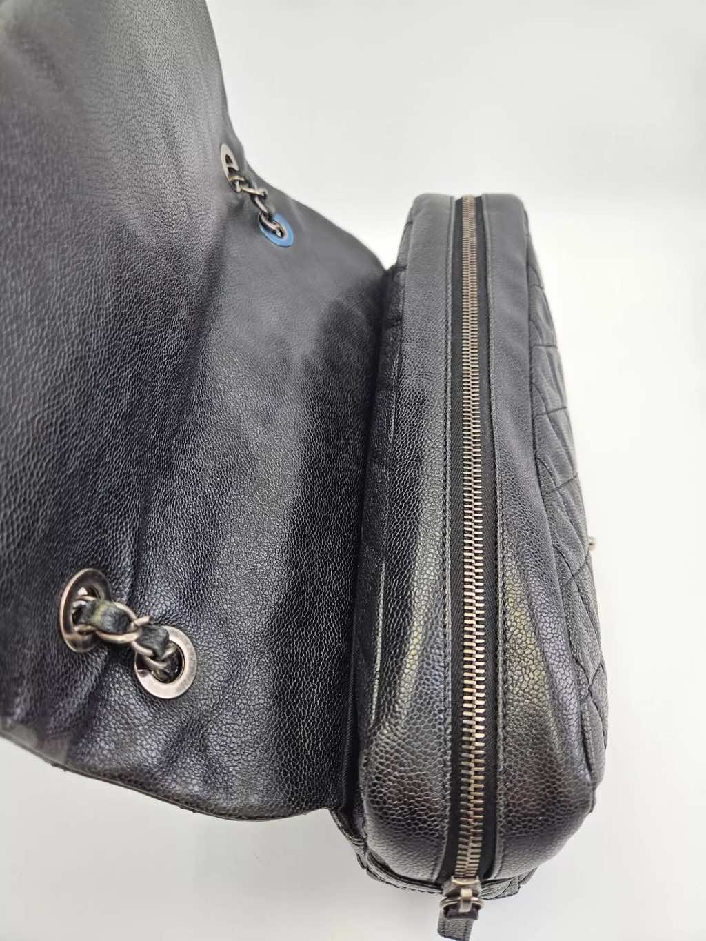 Chanel Quilted Caviar Flap Bag - Image 12