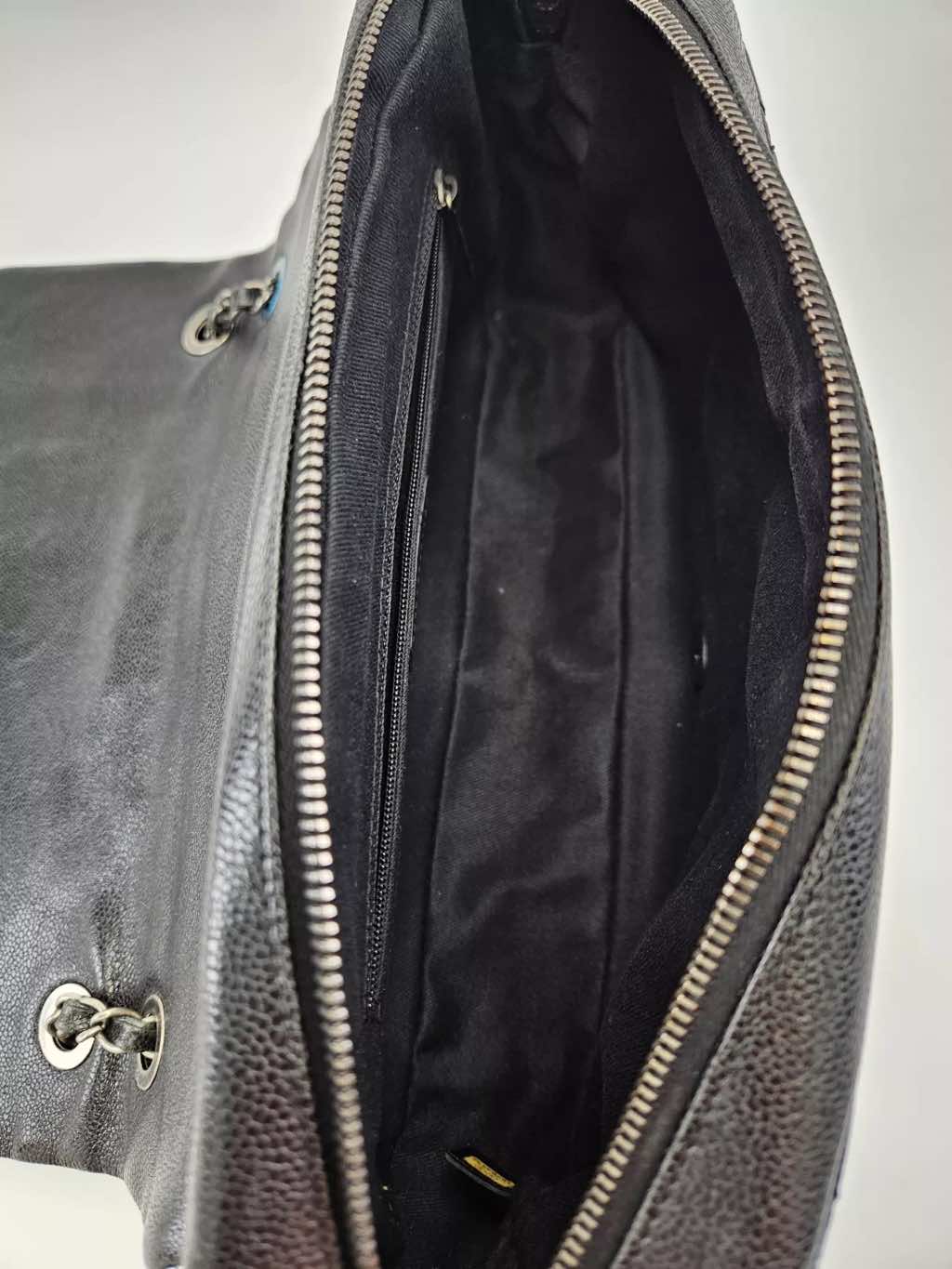 Chanel Quilted Caviar Flap Bag - Image 13