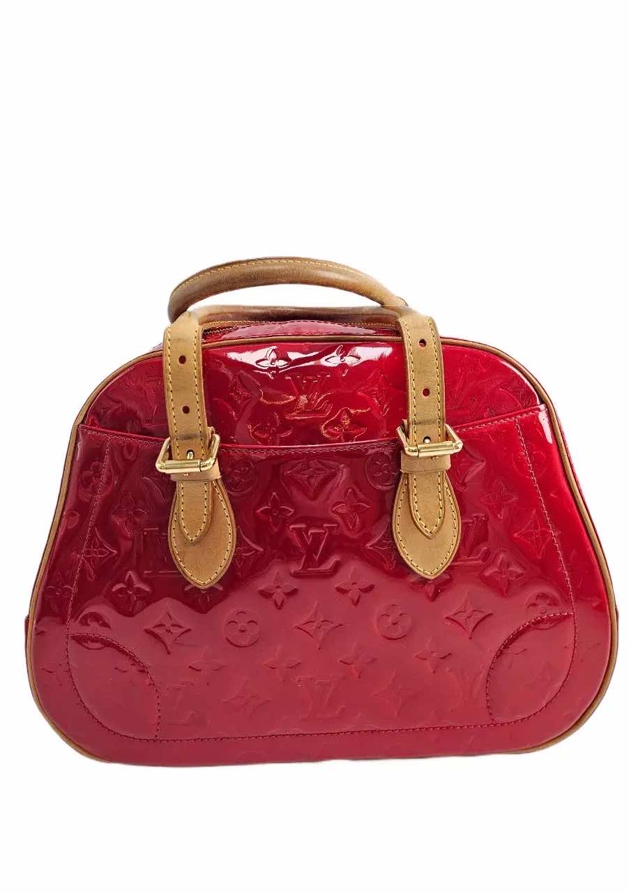 Louis Vuitton Red Vernis Drive Bag
