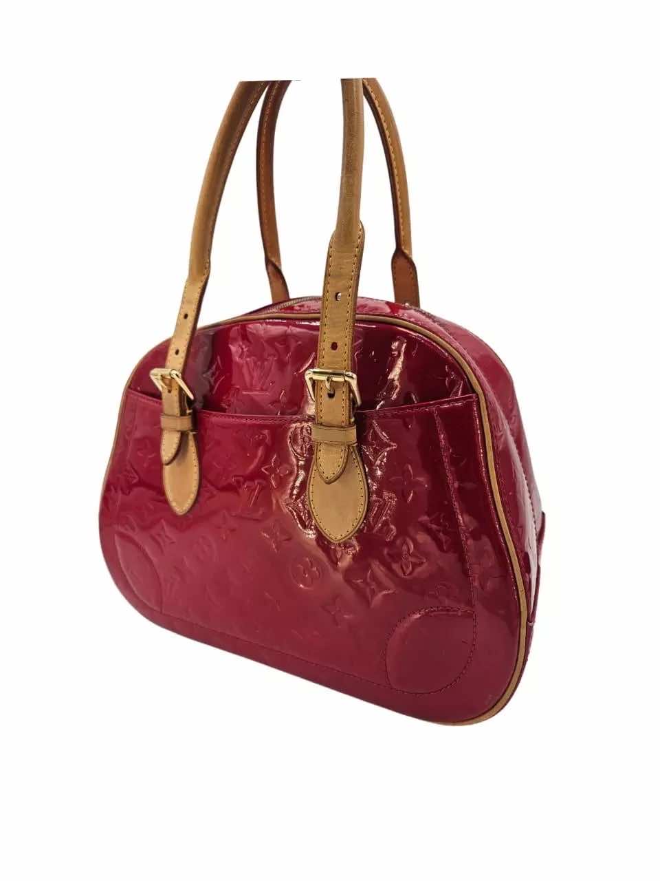 Louis Vuitton Red Vernis Drive Bag - Back view