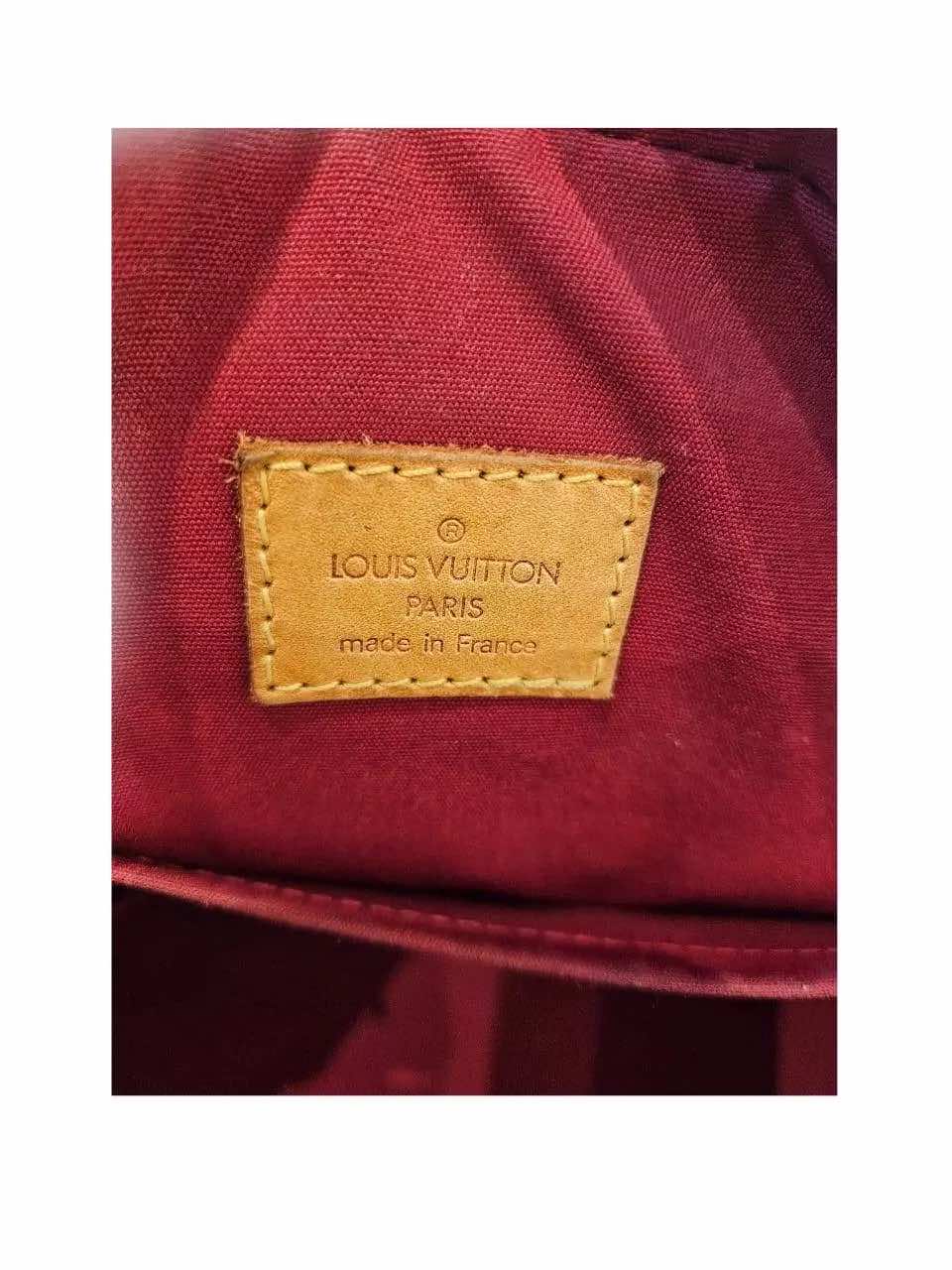 Louis Vuitton Red Vernis Drive Bag - Side view