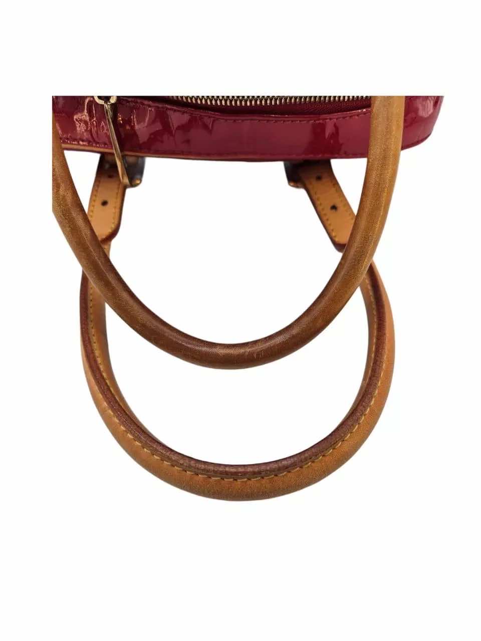 Louis Vuitton Red Vernis Drive Bag - Image 12