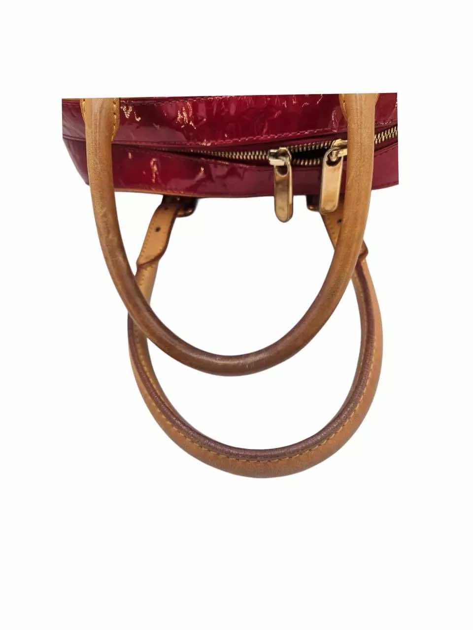 Louis Vuitton Red Vernis Drive Bag - Image 15