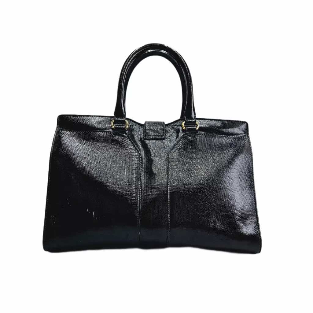 Saint Laurent Black Cabas Chyc Satchel - Image 11