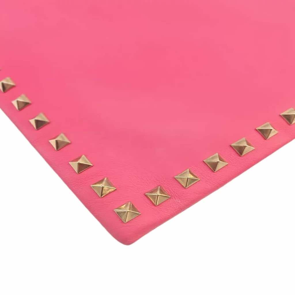 Valentino Pink Leather Clutch Bag - 4