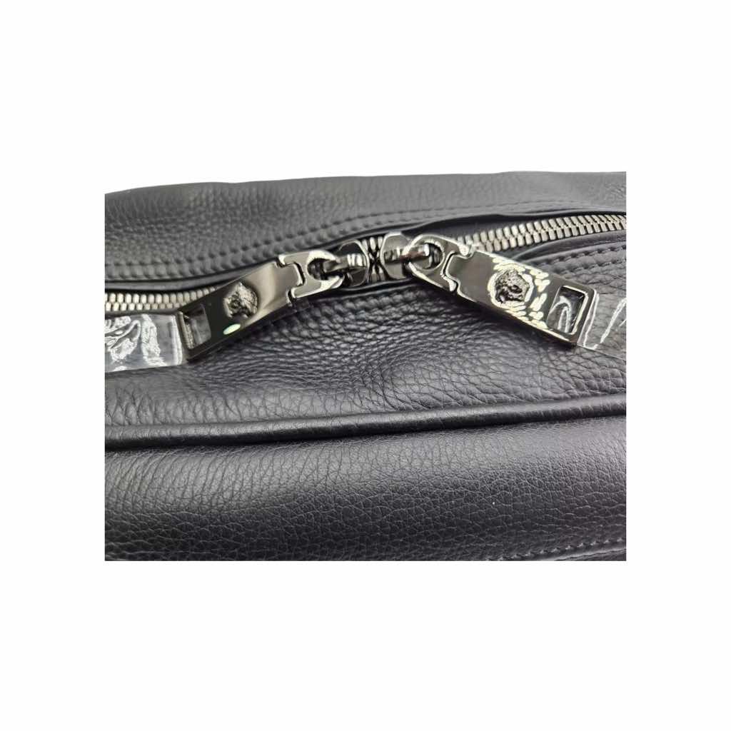 Versace Leather Messenger Bag - Image 10