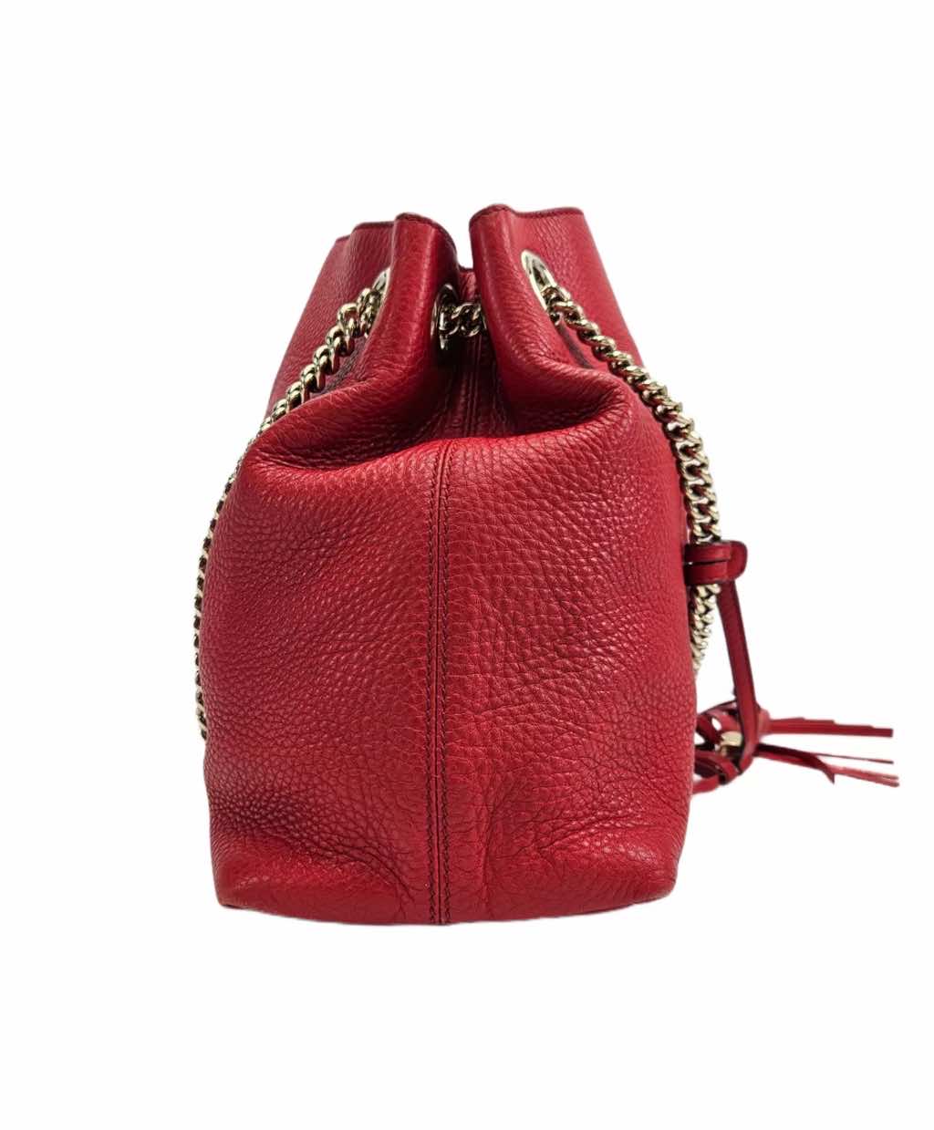 Gucci Red Leather Medium Soho - Back view