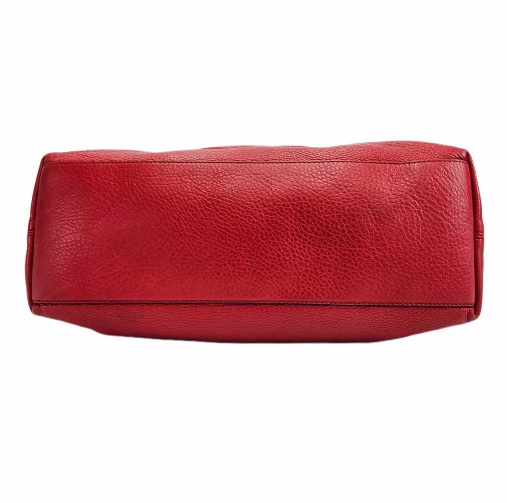 Gucci Red Leather Medium Soho - Image 6