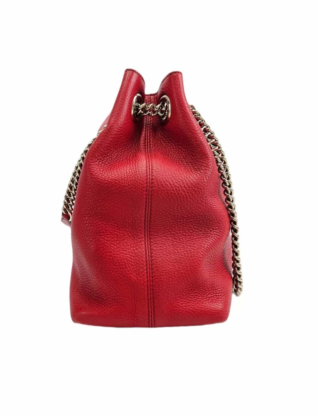 Gucci Red Leather Medium Soho - Detail 1