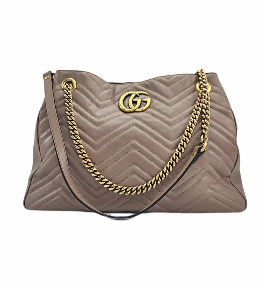 Gucci Leather GG Marmont Tote