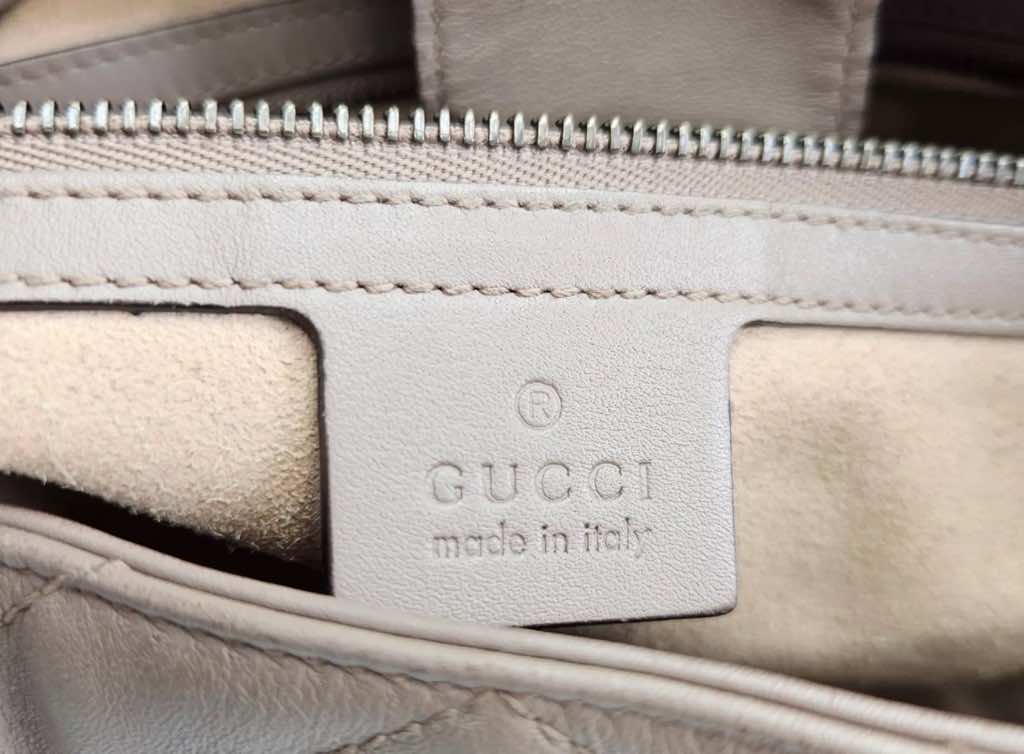 Gucci Leather GG Marmont Tote - Detail 1