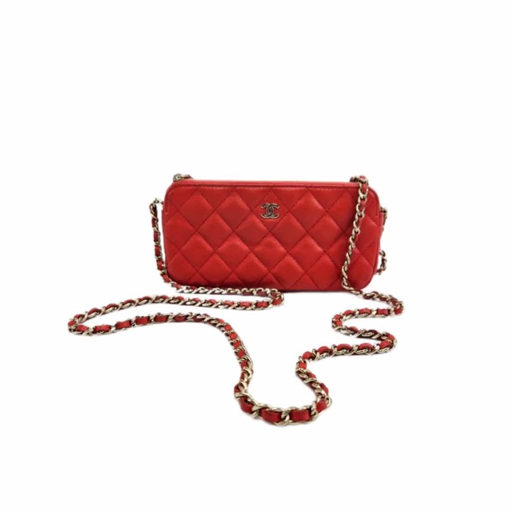 Chanel Caviar Quilted Clutch Bag