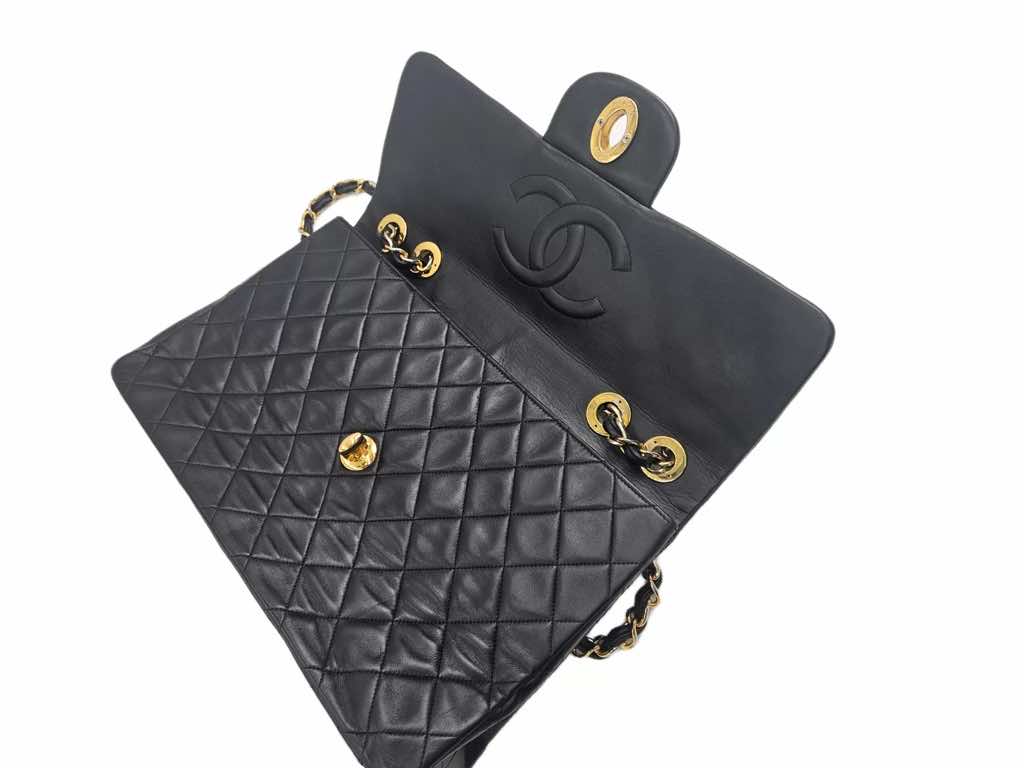 Chanel Black Maxi XL Flap - Image 10