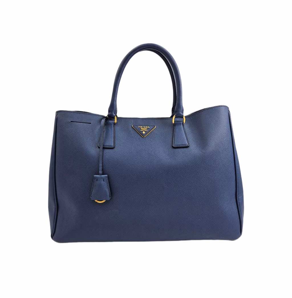 Prada Navy Blue Saffiano Tote