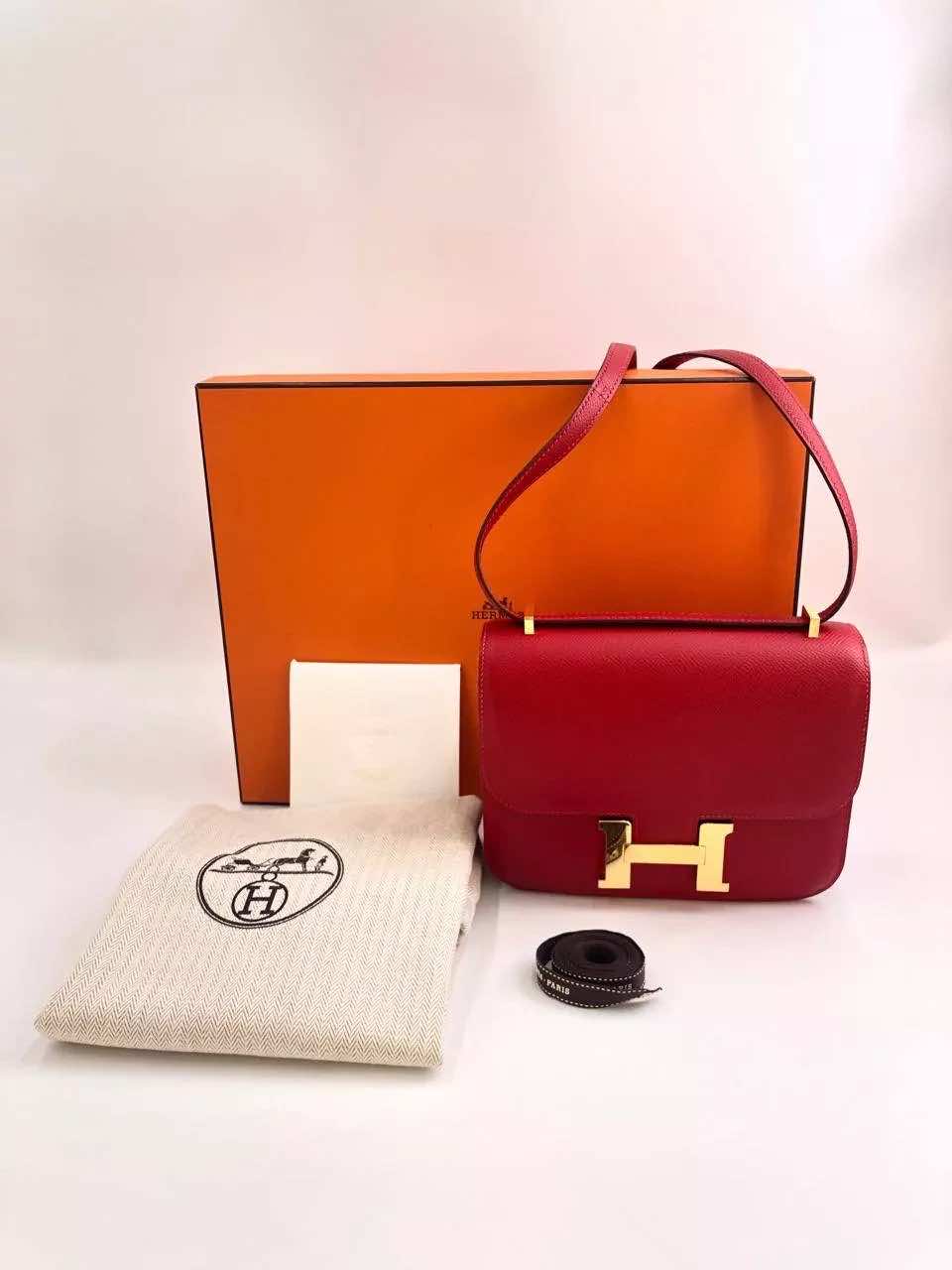 Hermès Constance Epsom Shoulder Bag - Back view