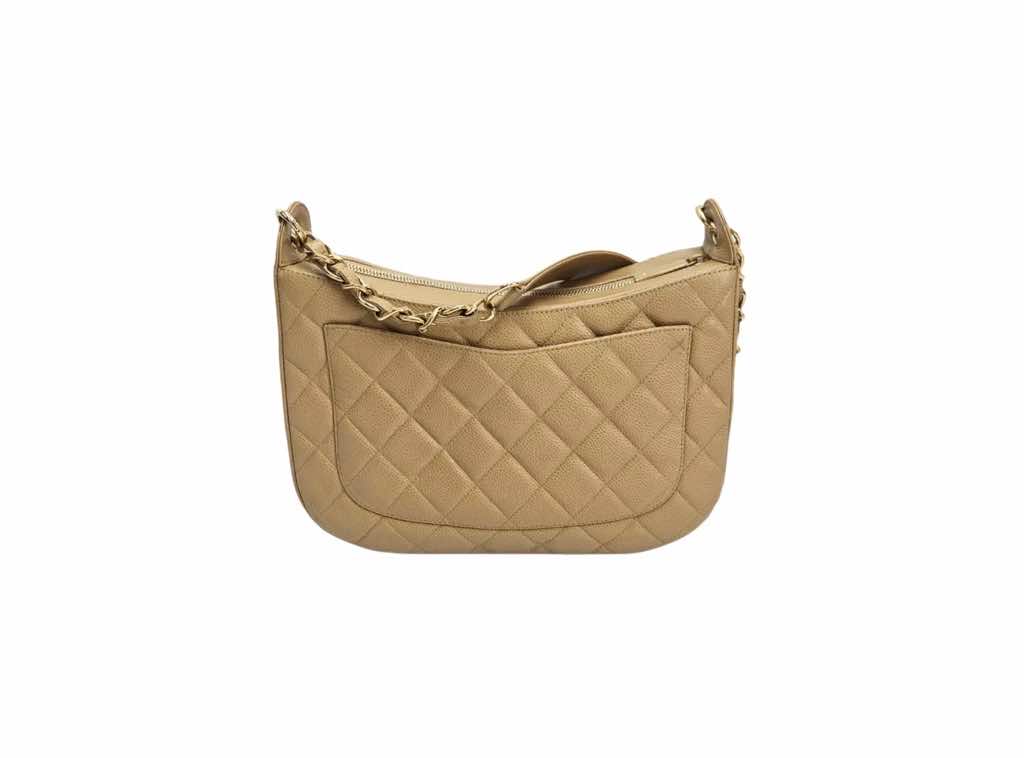 Chanel Beige Leather CC Shoulder - Detail 2