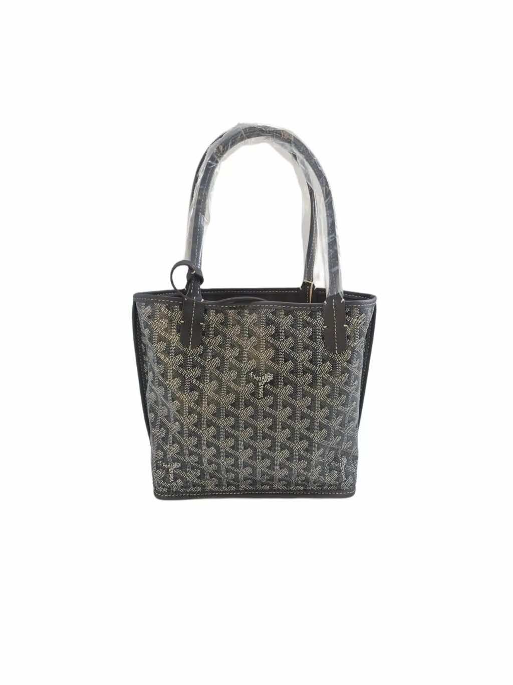 Goyard Grey Goyardine Canvas Anjou - Back view