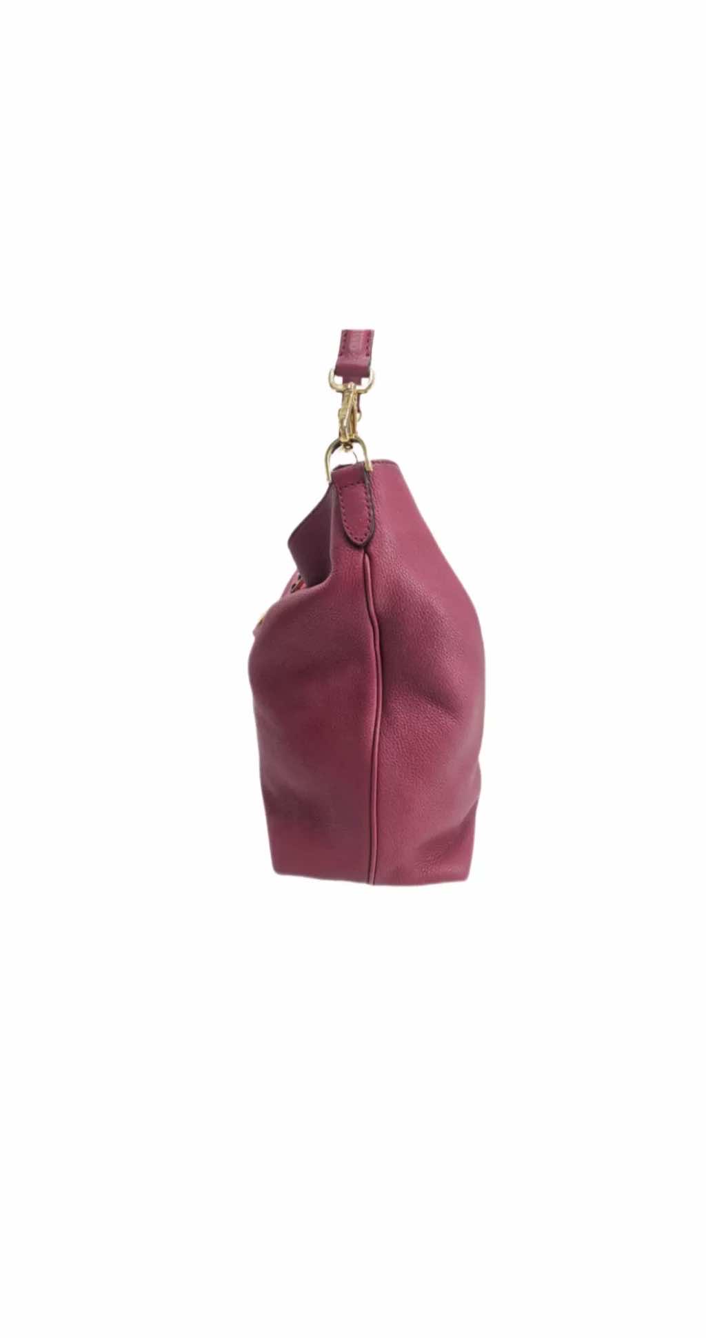 Fendi Pebbled Calfskin Hobo Bag - Back view