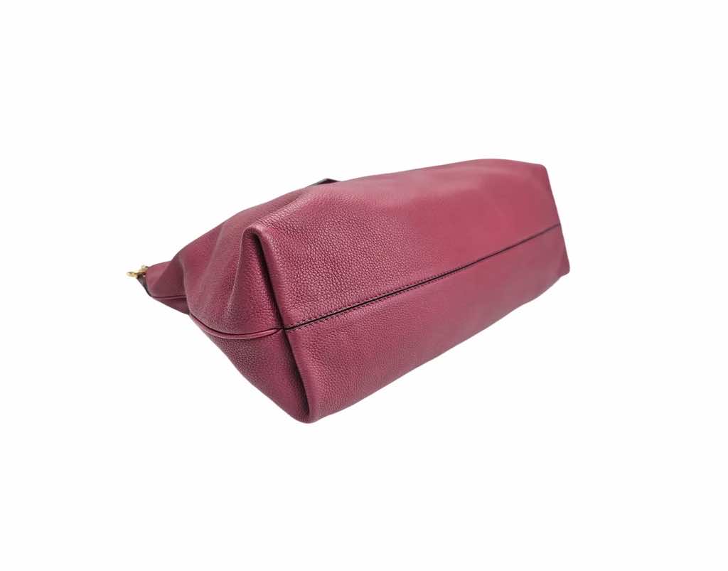 Fendi Pebbled Calfskin Hobo Bag - Side view