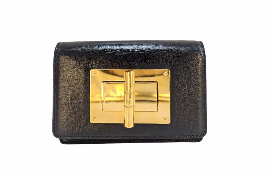 Tom Ford Black Leather Natalia Bag