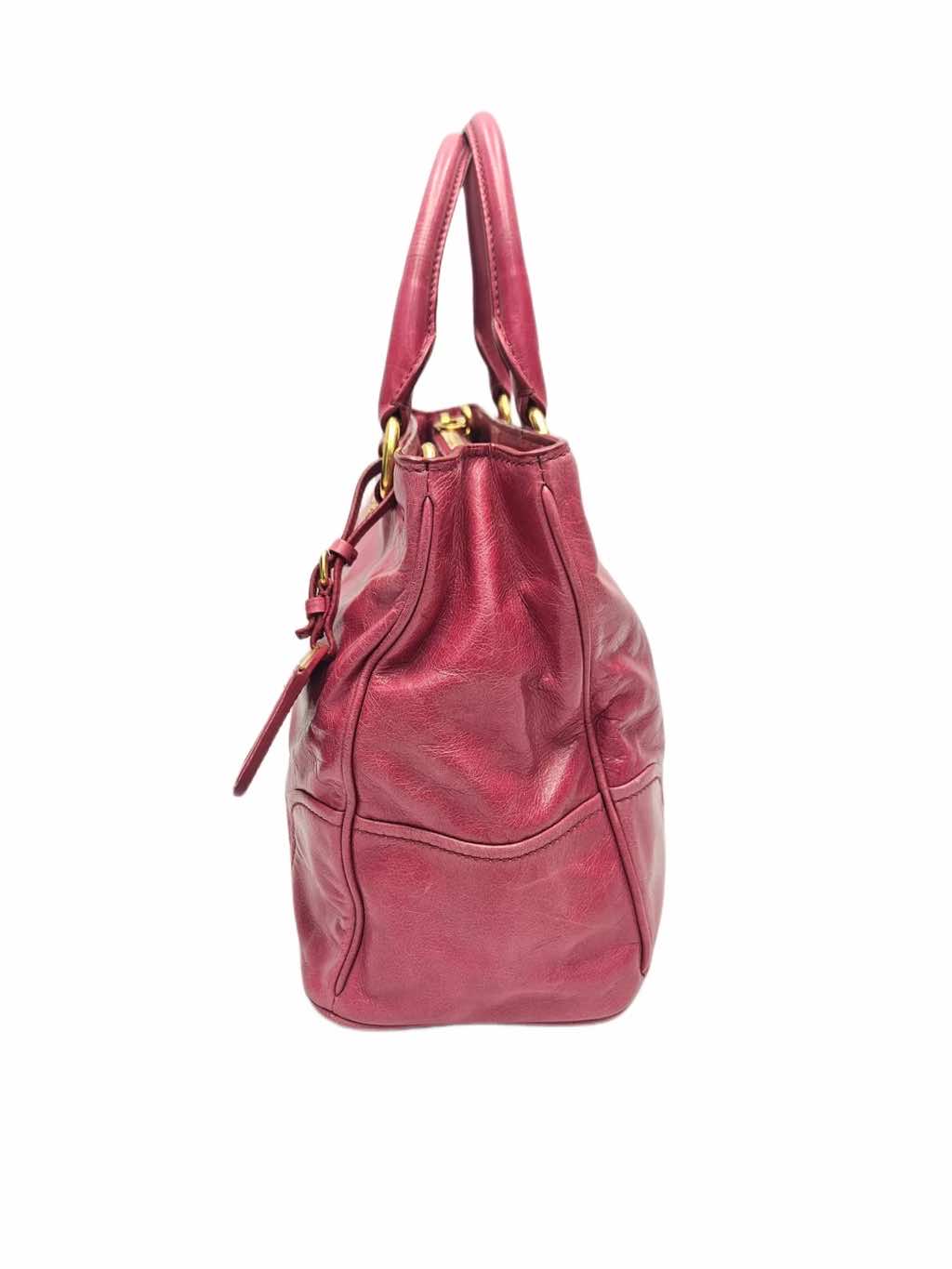 Prada Vitello Shine Leather Tote - Back view
