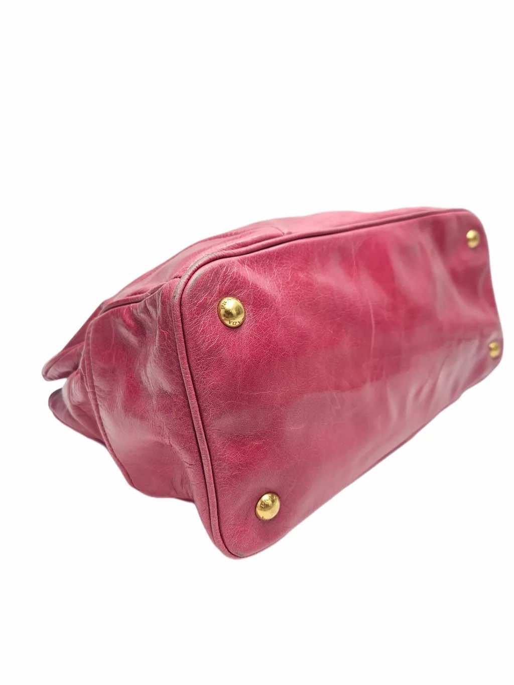 Prada Vitello Shine Leather Tote - Side view