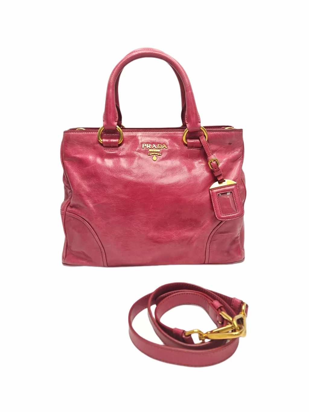 Prada Vitello Shine Leather Tote - Image 10