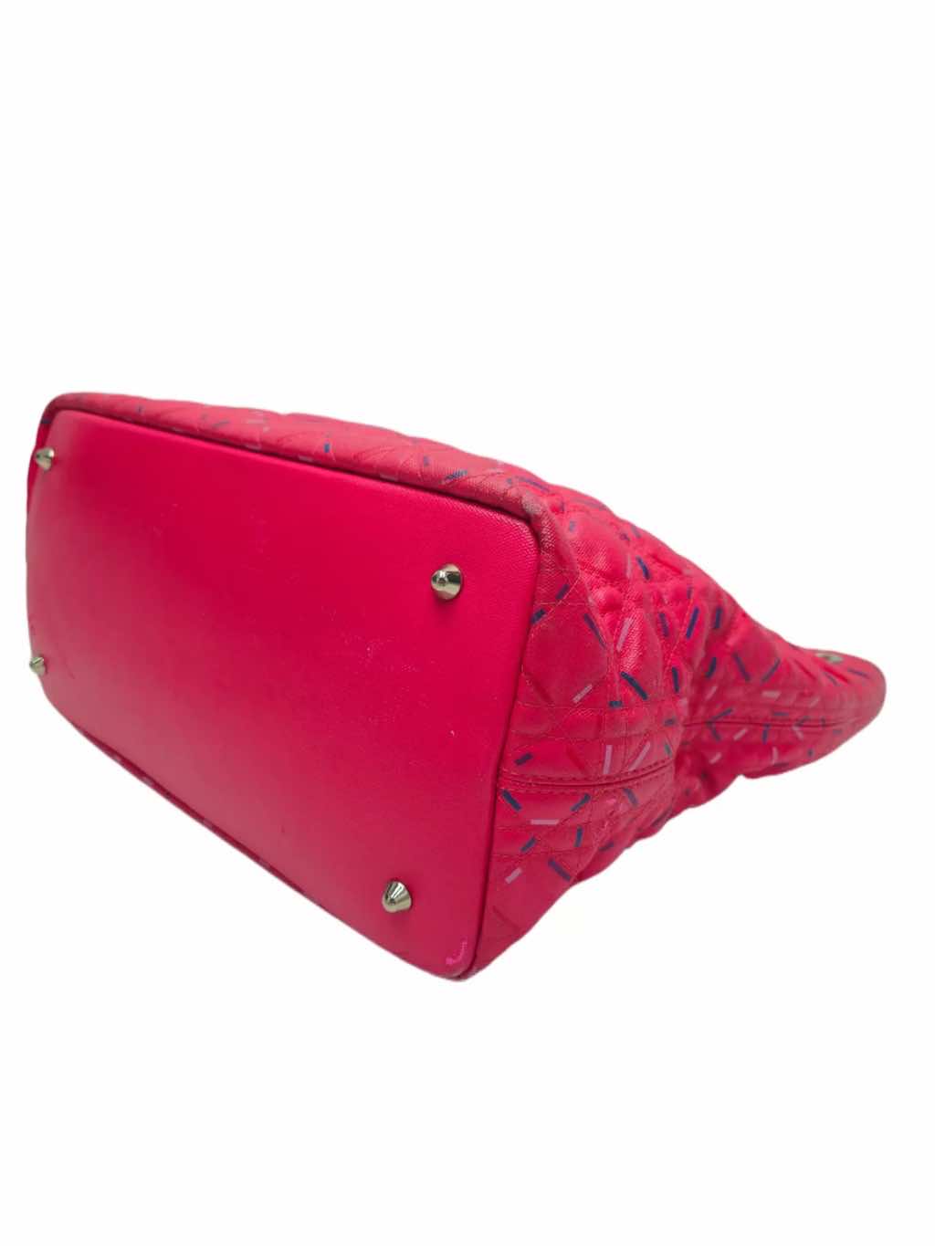 Christian Dior Cannage Canvas Panarea Tote - Side view