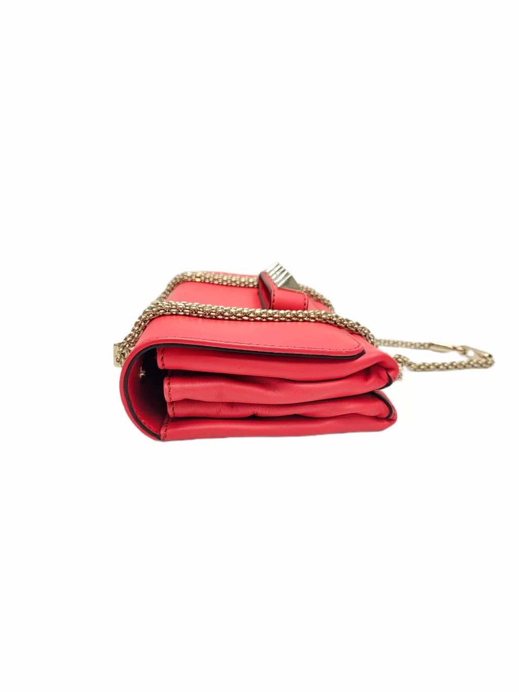 Valentino Leather Rockstud Voom Clutch - Back view