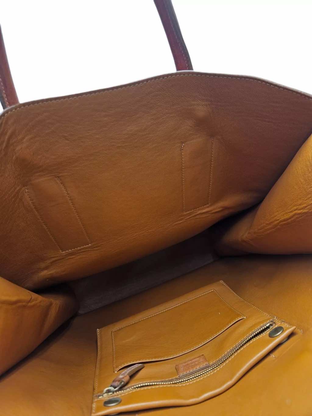 Celine Light Brown Leather Tote - Back view