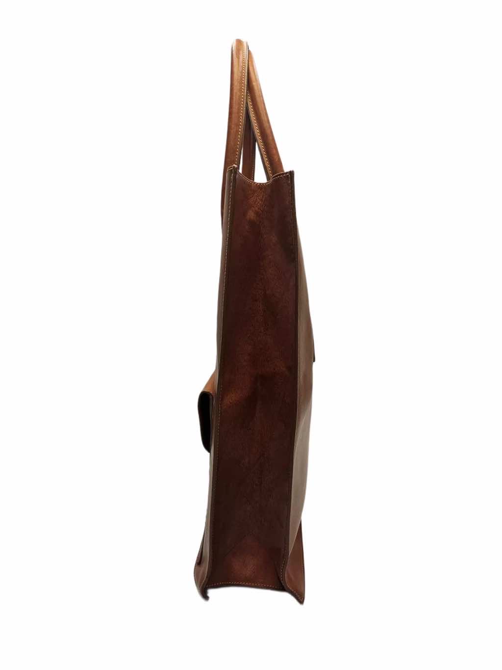 Celine Light Brown Leather Tote - Image 6