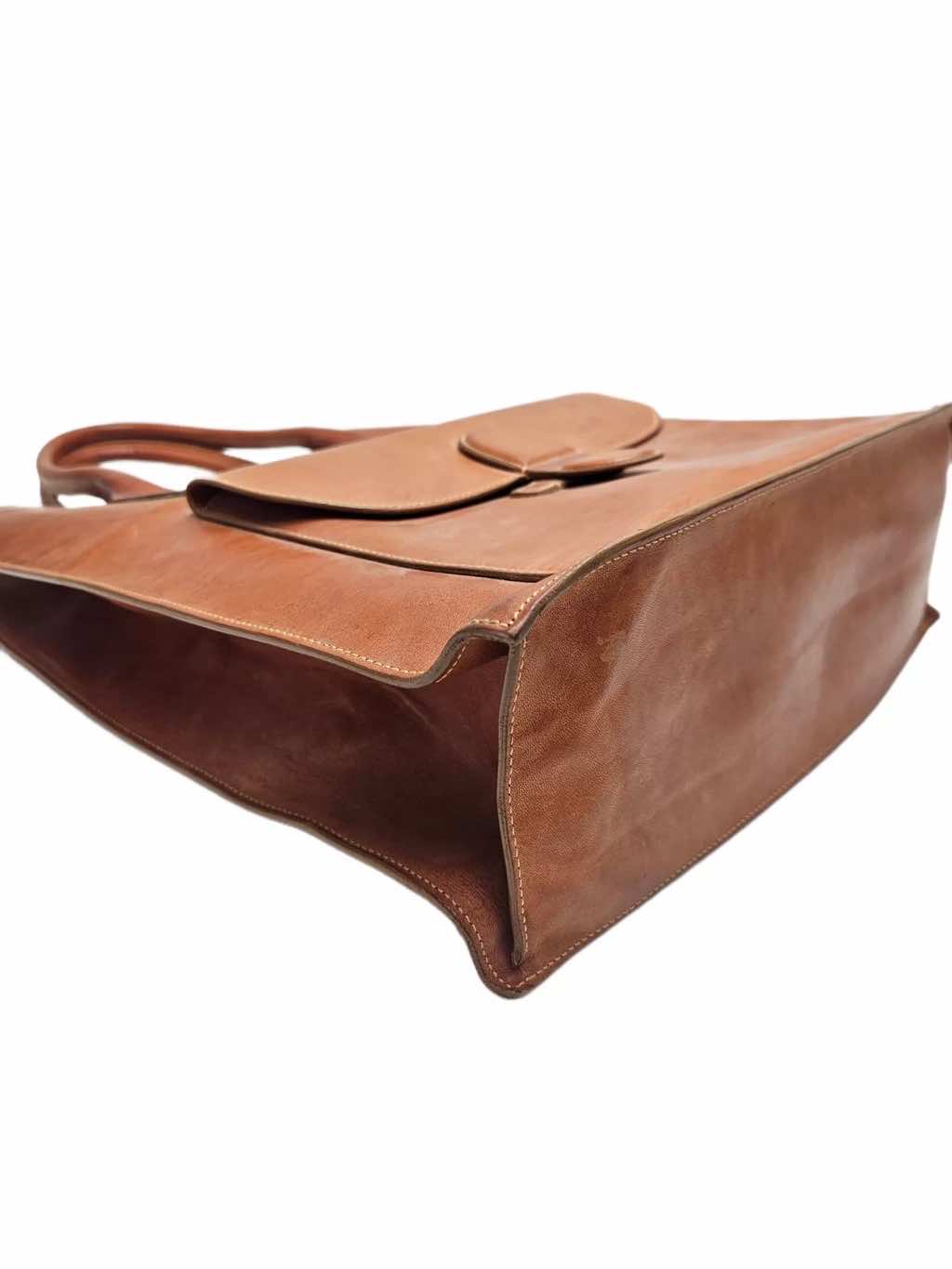 Celine Light Brown Leather Tote - 4