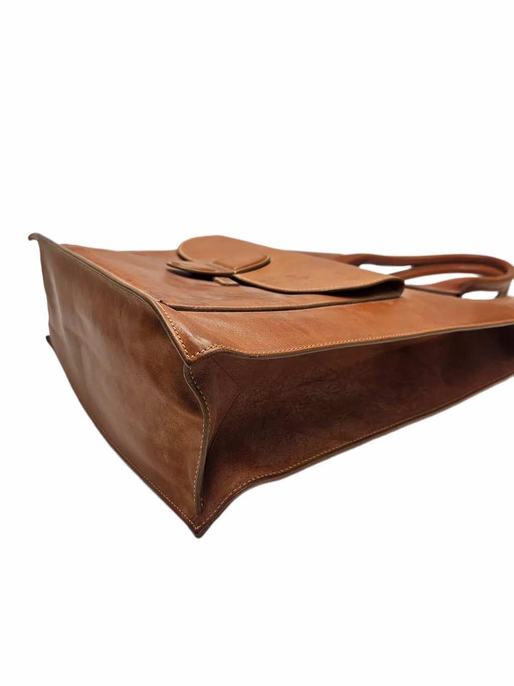 Celine Light Brown Leather Tote - Side view