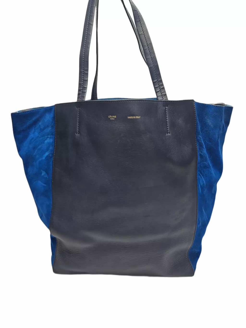 Celine Bicolor Leather Cabas Tote