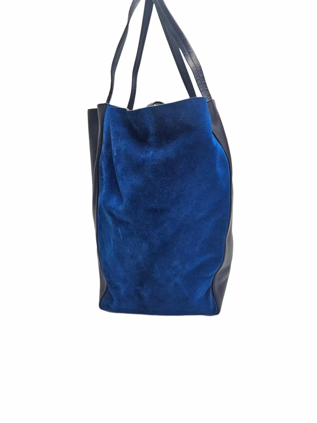 Celine Bicolor Leather Cabas Tote - Back view