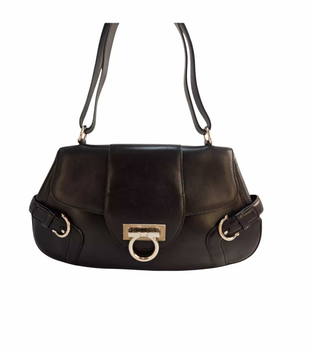 Salvatore Ferragamo Gancini Shoulder Bag - Back view