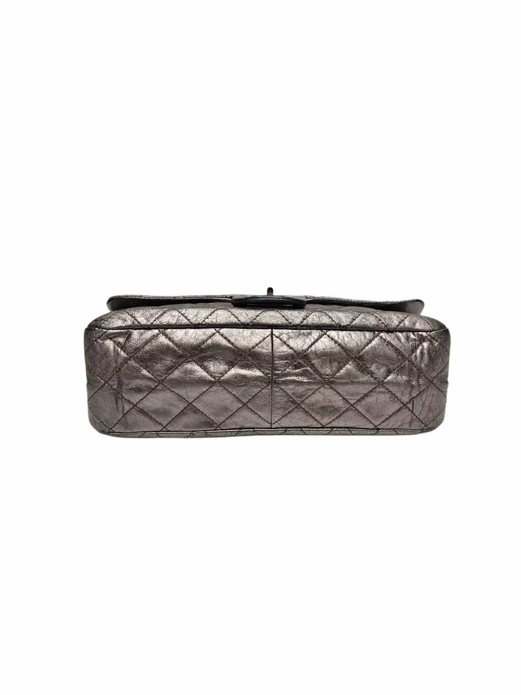 Chanel Grey Quilted Leather Flap - 4