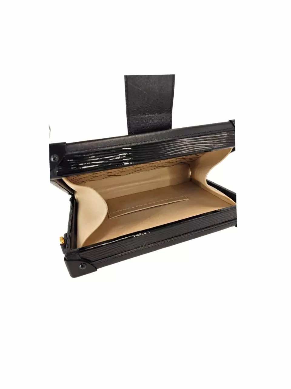 Louis Vuitton Orange/Black Epi Trunk Clutch - Detail 2