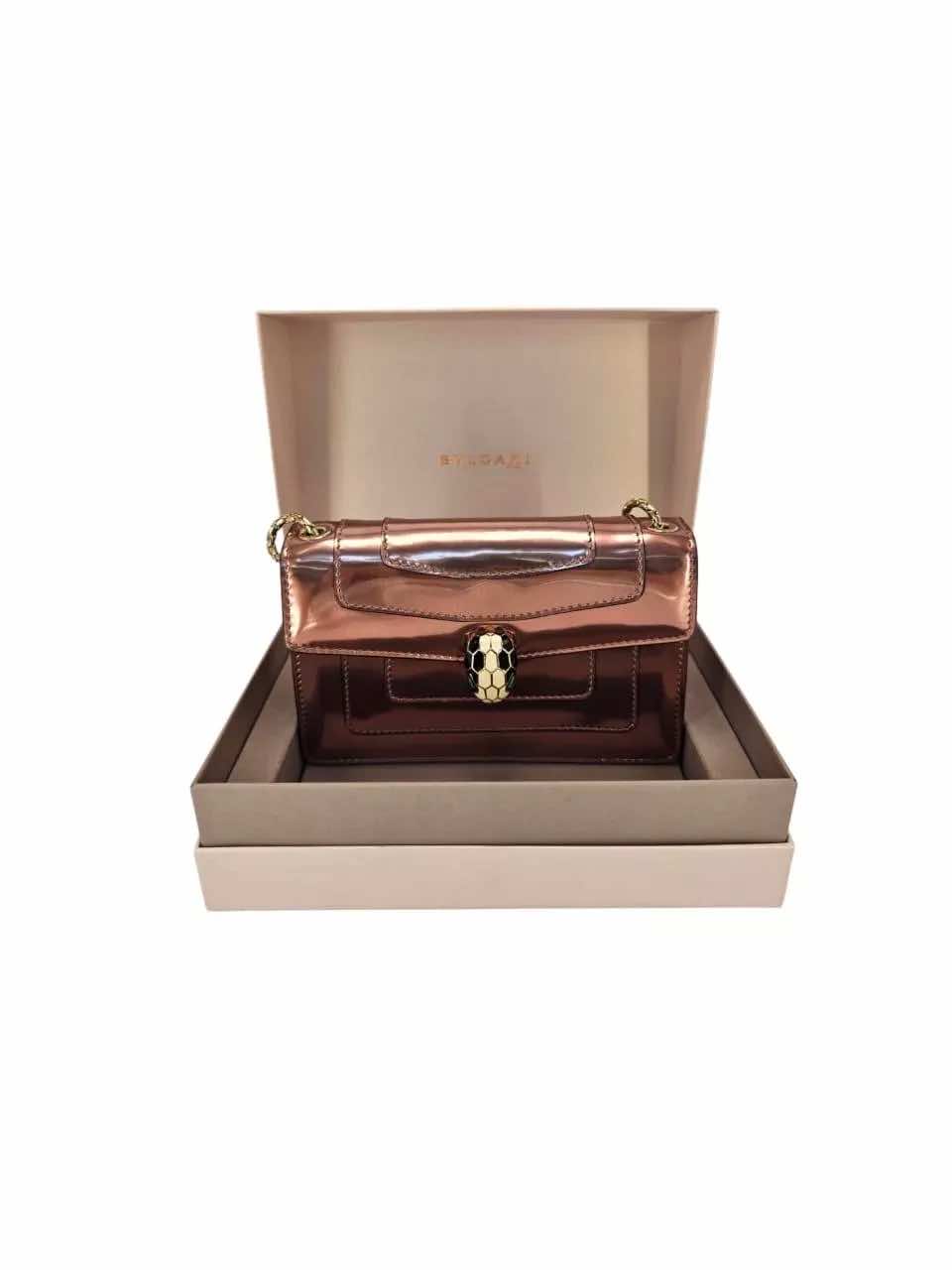 Bvlgari Metallic Pink Serpenti Bag - Image 10