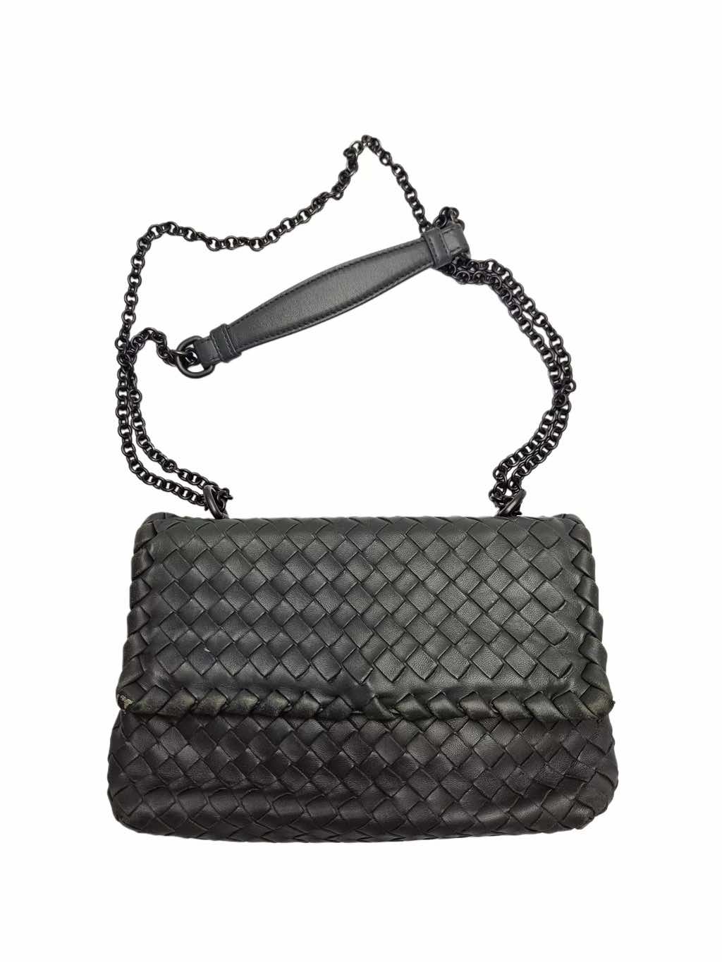Bottega Veneta Grey Intrecciato Olimpia Bag