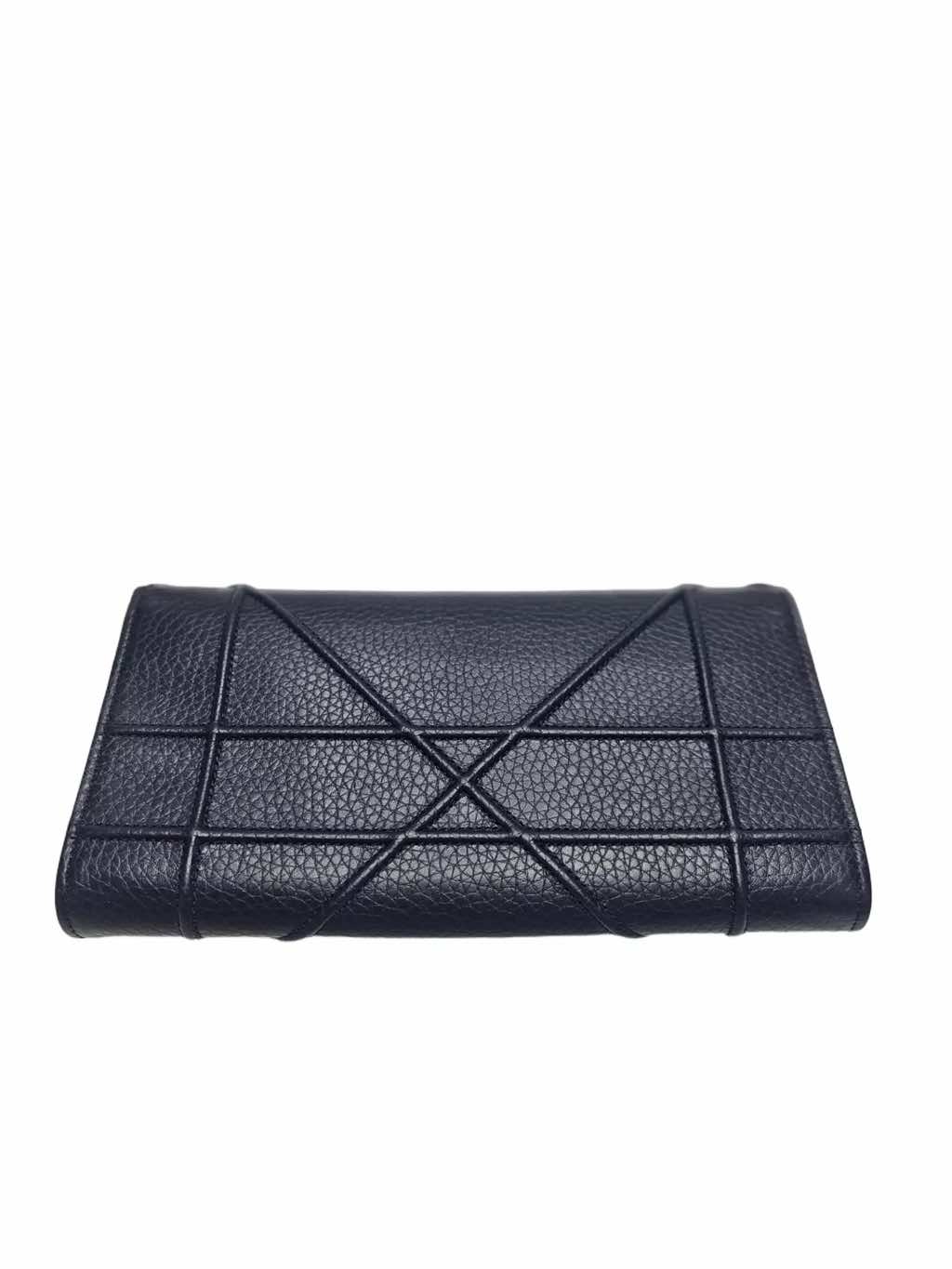 Christian Dior Blue Leather Diorama Wallet - Image 6