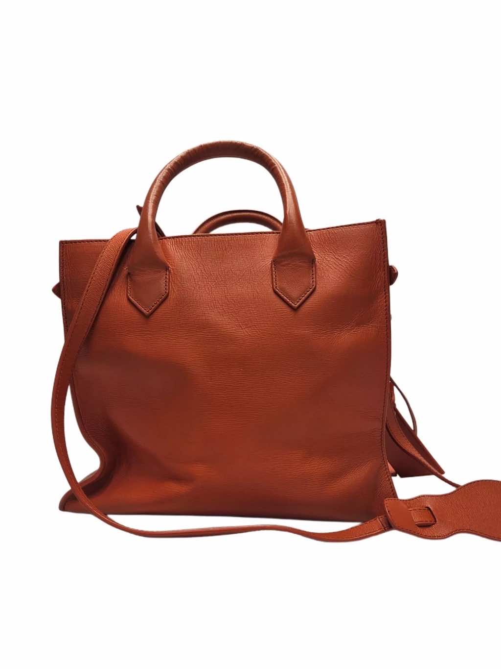Balenciaga Tangerine Leather Padlock Tote - 4