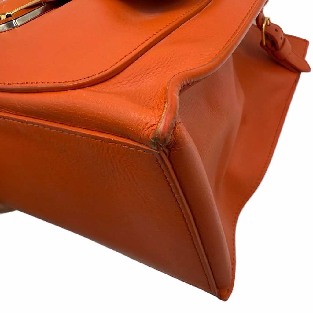 Balenciaga Tangerine Leather Padlock Tote - Image 10