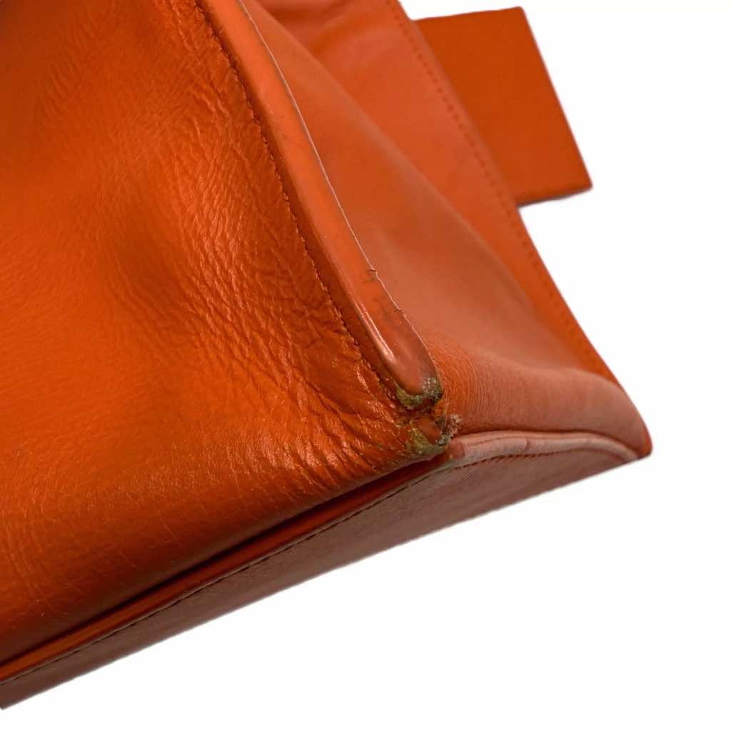 Balenciaga Tangerine Leather Padlock Tote - Image 11