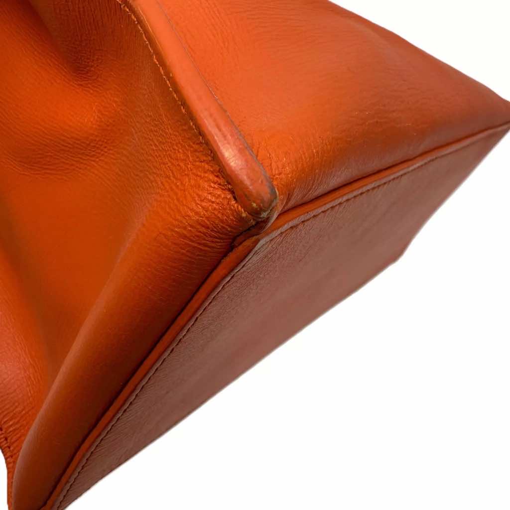 Balenciaga Tangerine Leather Padlock Tote - Image 12