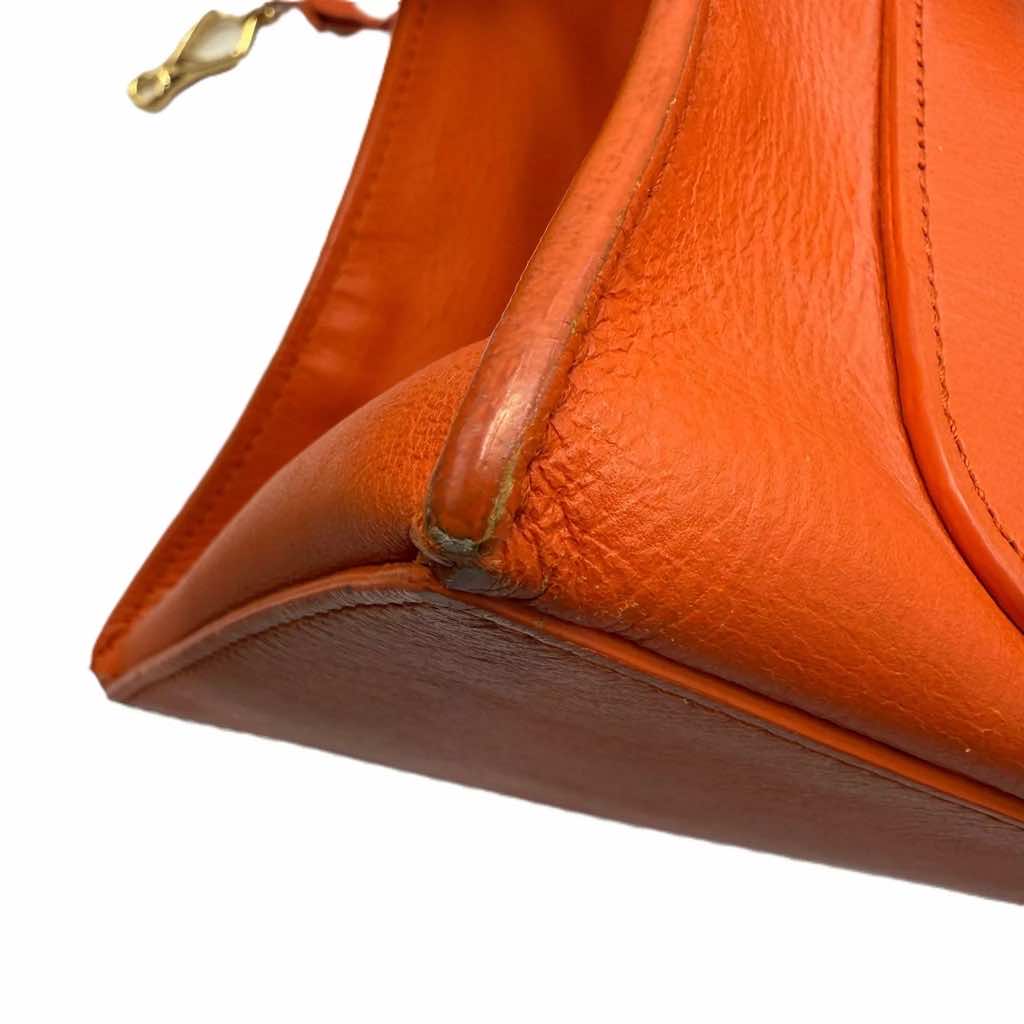 Balenciaga Tangerine Leather Padlock Tote - Image 13