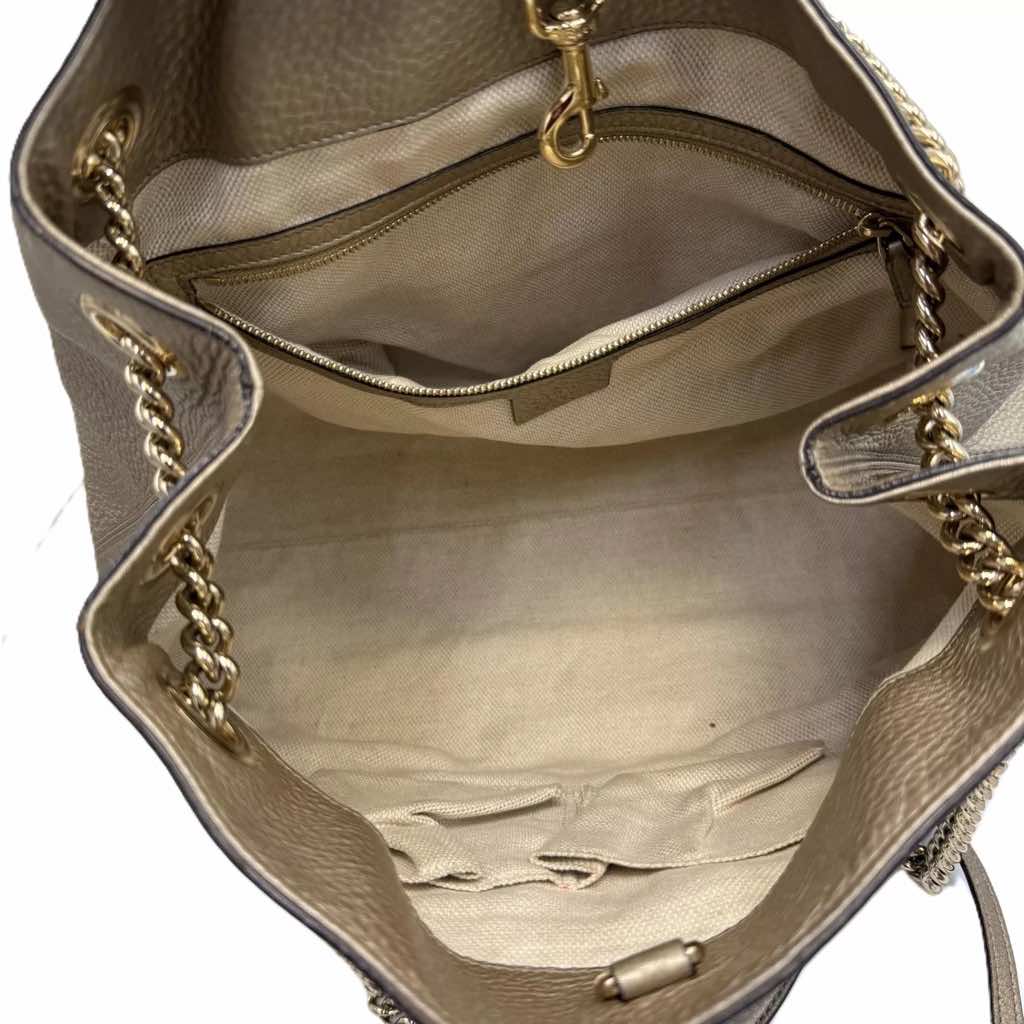 Gucci Brown Nubuck Soho Bag - Detail 1